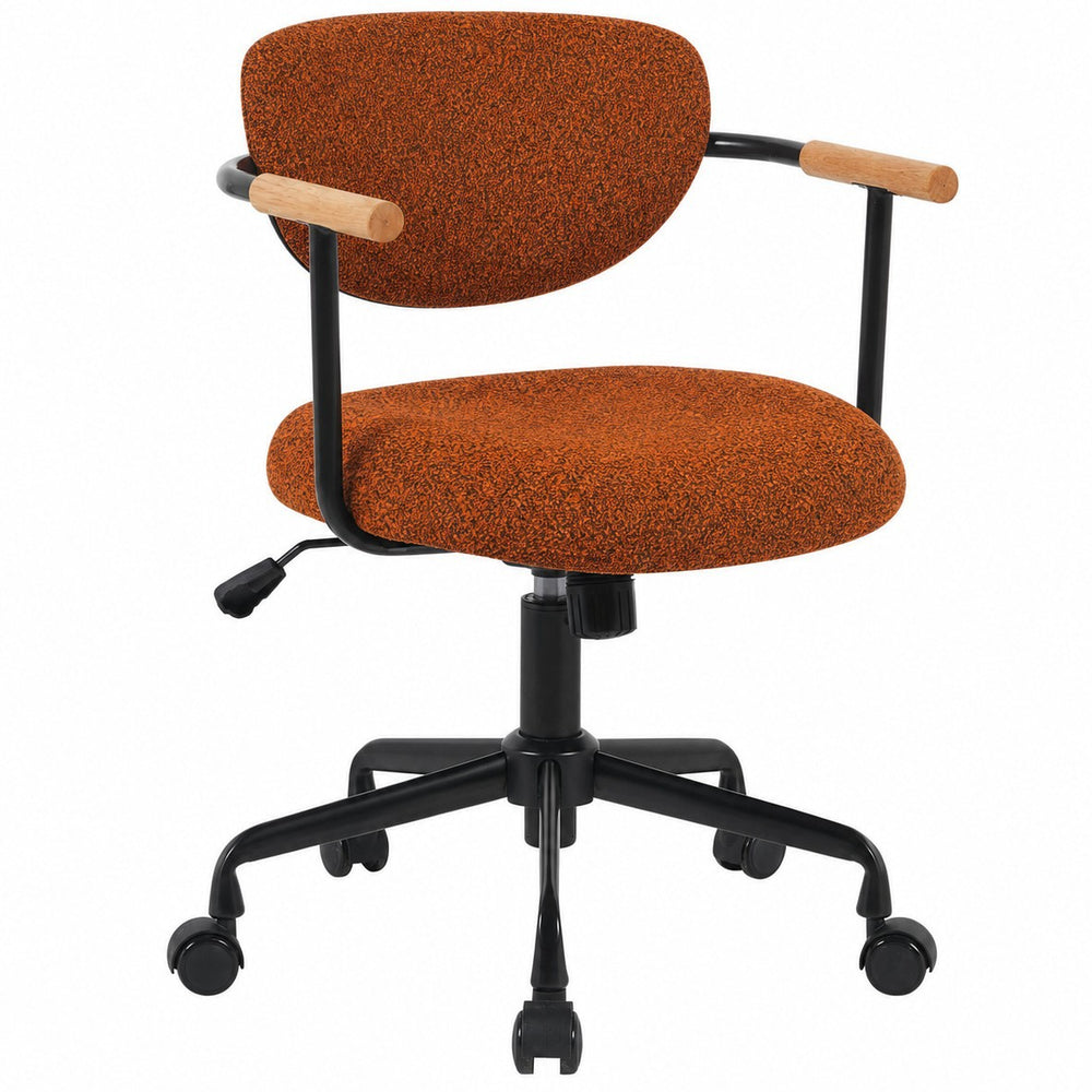 European-style practical leisure chair - solid wood armrests, comfortable for extended sitting, office chair for study, bedroom, home computer chair