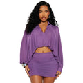 export european and american clothing fall and winternew arrivalpure colorfashionlong sleevestops mesh bubble hem shirt skirt suit