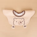 Single pack baby bib waterproof bib newborn combed cotton drool bib kids bib feeding bib cotton