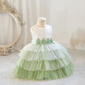 Ready-to-ship new children's formal dress, tulle princess gown, baby girl's first birthday banquet dress, flower girl dress