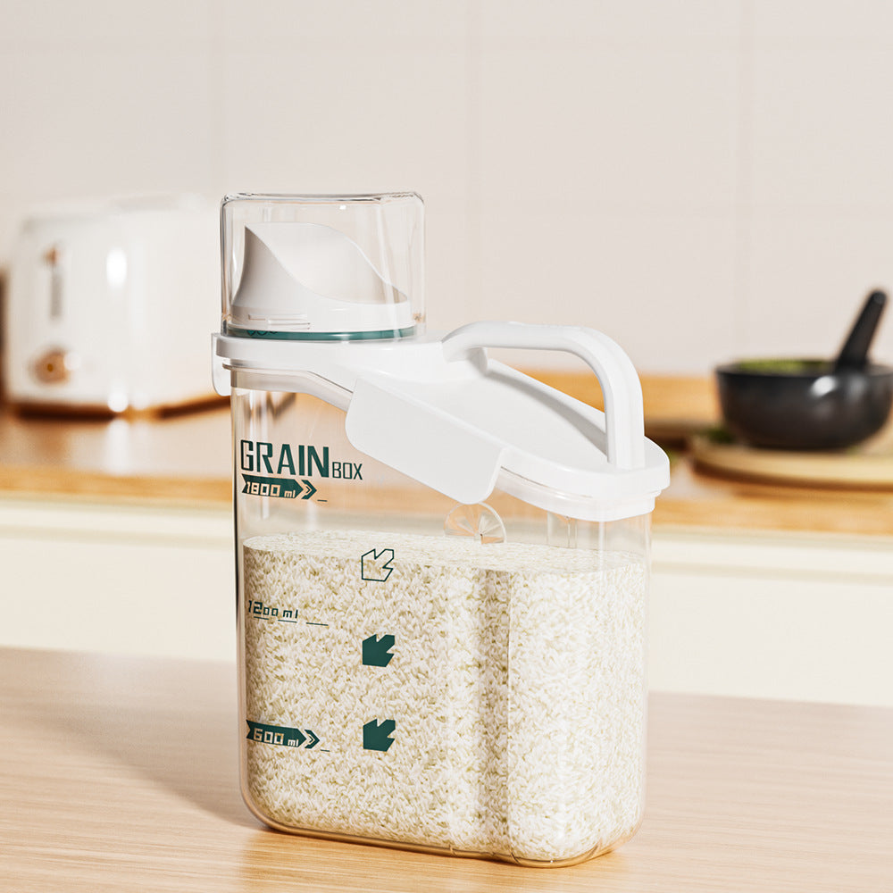 Grain tank Xiaomi bucket Flour storage tank Rice box Household insect-proof and moisture-proof sealed grain rice Cat food storage box