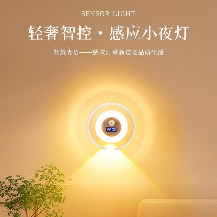 Atmosphere lamp bedroom mood wiring-free and punch-free bedside remote control smart sensor night light new arrival 2025