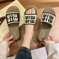 New women's summer slippers: stylish chanel-inspired thong sandals for outdoor wear, trendy and versatile, indoor anti-slip slides