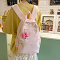 Kids' backpack - lightweight, minimalist design for girls, perfect for outdoor travel. large capacity, japanese style, cute and sweet backpack for middle school