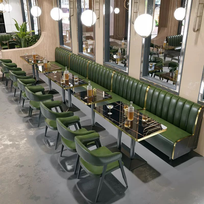 Industrial style bar table and chairs restaurant ktv box booth sofa modern restaurant cafe bar table and chairs combination