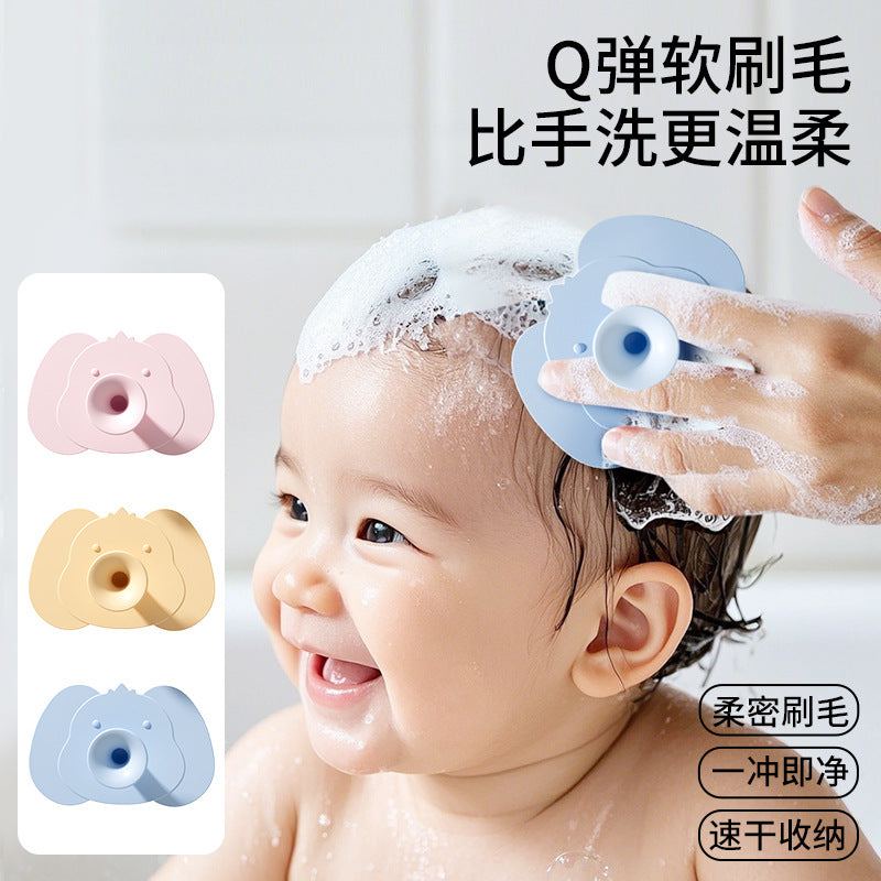 Baby shampoo silicone bath sponge - gentle cleansing for newborns, infants, and toddlers
