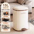 Luxury trash can - large, step-on, lidged - perfect for home, living room, kitchen, bedroom, and bathroom. plastic storage bin