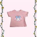 Hot-selling cross-border new arrivals: girls' short-sleeve t-shirts for summer, featuring my melody, cinnamoroll, and kuromi cartoon designs on cotton tops