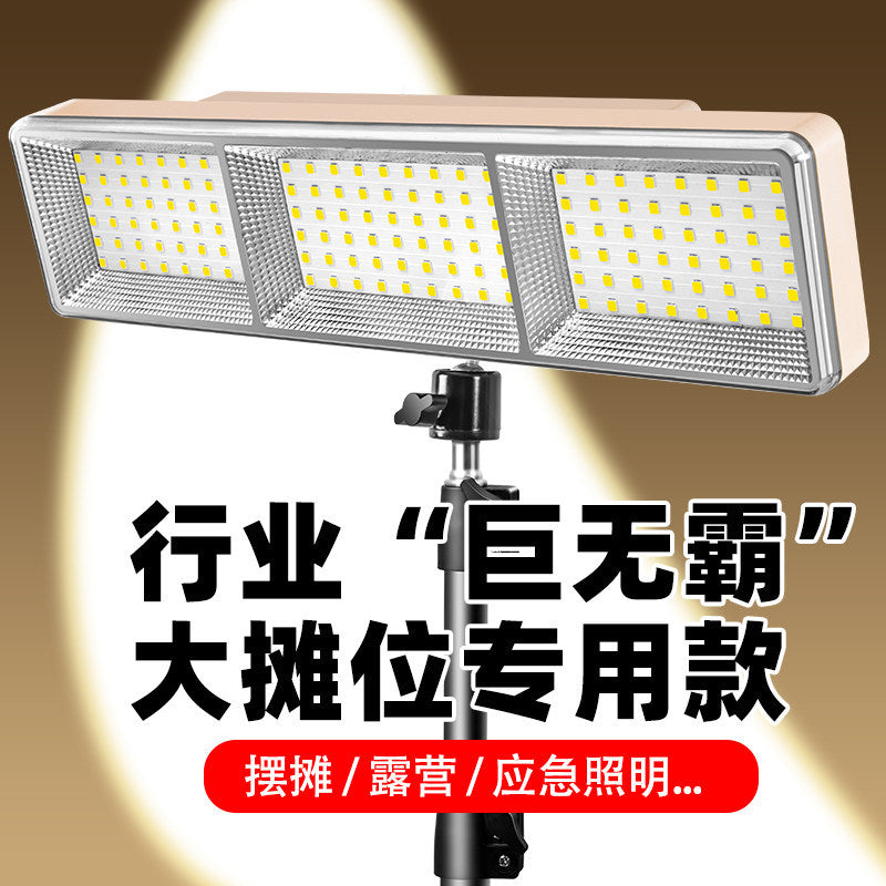 Portable led charging light for night market stalls - long battery life, high capacity, emergency charging lighting