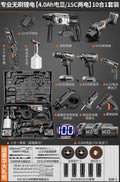 Complete multifunctional power tool set: all-in-one kit for drilling, sanding, and repair – full accessory included
