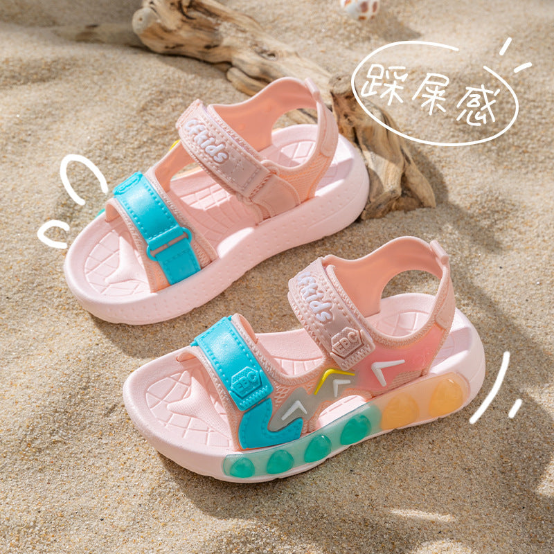 Kids' sandals: new  summer collection - non-slip, soft-soled, velcro-closure sandals for girls (toddler to big kid) - perfect for beach and everyday wear
