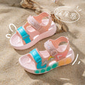Kids' sandals: new  summer collection - non-slip, soft-soled, velcro-closure sandals for girls (toddler to big kid) - perfect for beach and everyday wear