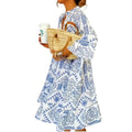 code new arrival  women's original casual light and breathable v neckprinting a-line skirt