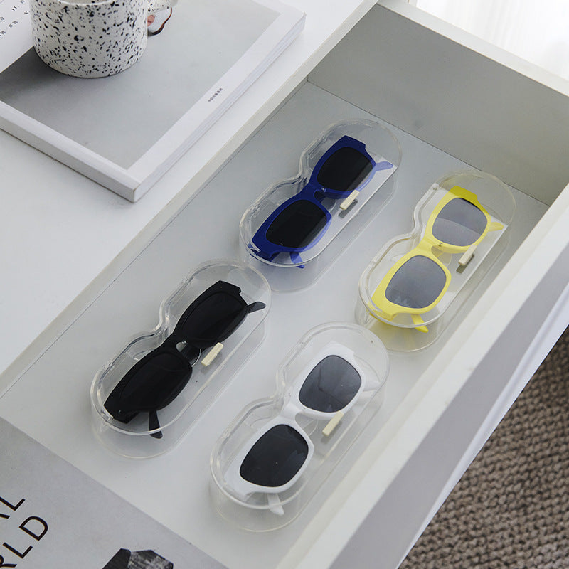 Glasses storage box Versatile portable sunglasses display stand Wall hanging washstand Shelf No punching Home glasses frame