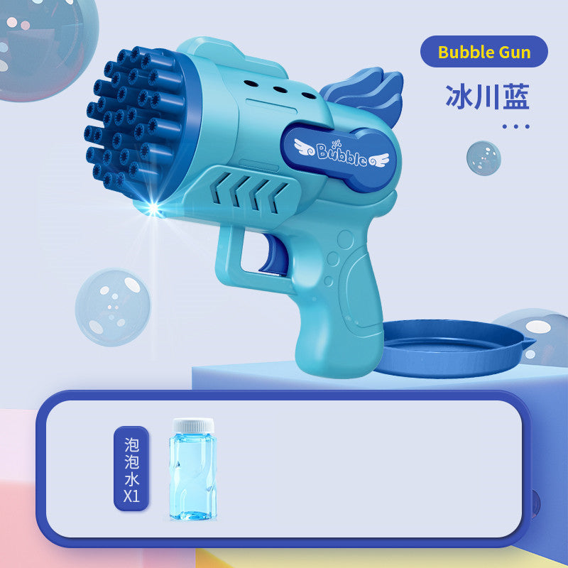 Fully automatic electric bubble gun series - gatling bubble machine, rocket space rabbit, night market stall, children's toy