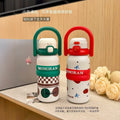 High-style insulated water bottle for girls, large-capacity kids' water cup, 316 stainless steel tumbler, convenient portable water bottle for students