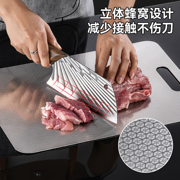 Cross-border stainless steel cutting board Double-sided cutting board Thickened anti-mildew chopping board Household rolling chopping board Thawed chopping board Wholesale