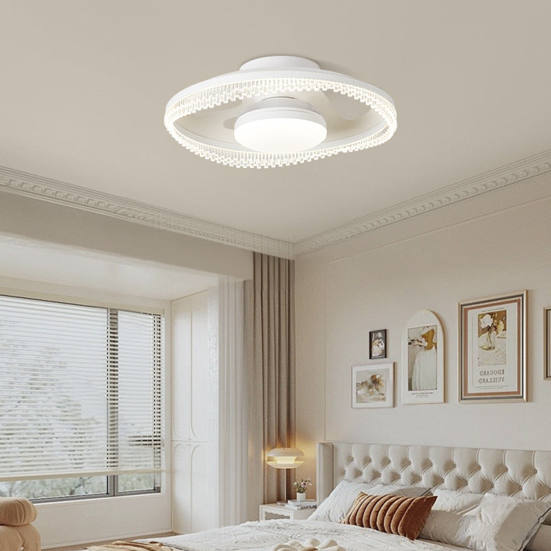 [Strict selection] Anti-direct blowing bladeless fan light Main ceiling light 2025 New children's room invisible ceiling fan Electric fan