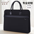 Waterproof business document briefcase canvas portfolio men's handbag file bag information bag large capacity printed