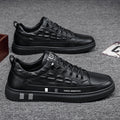 Men's spring 2025 new breathable white sneakers, lightweight casual leather & fabric shoes, trendy wholesale athletic skate shoes