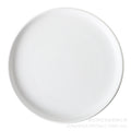Ceramic matte white western dinner plate, matte steak plate, wear-resistant pasta plate, gold-rimmed matte dinner plate - wholesale from manufacturer