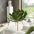 Casual cactus chair leaf petal chair lobby art style chair italian normcore style sofa chair accessible luxury