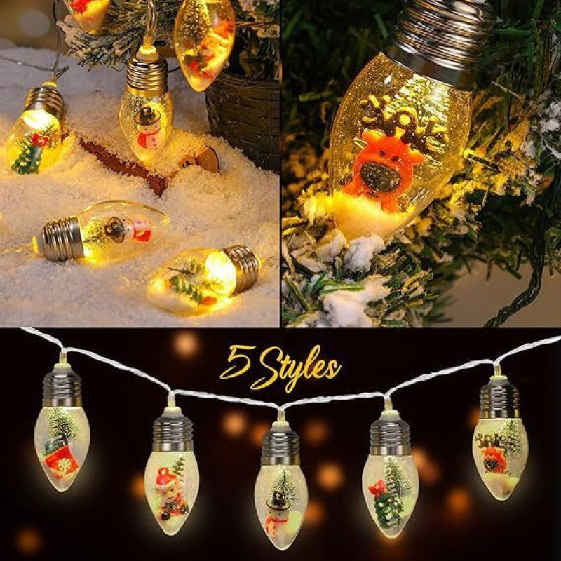 New wholesale LED bulb light Christmas chandelier light string Christmas tree wall hanging light gift living room decoration box light