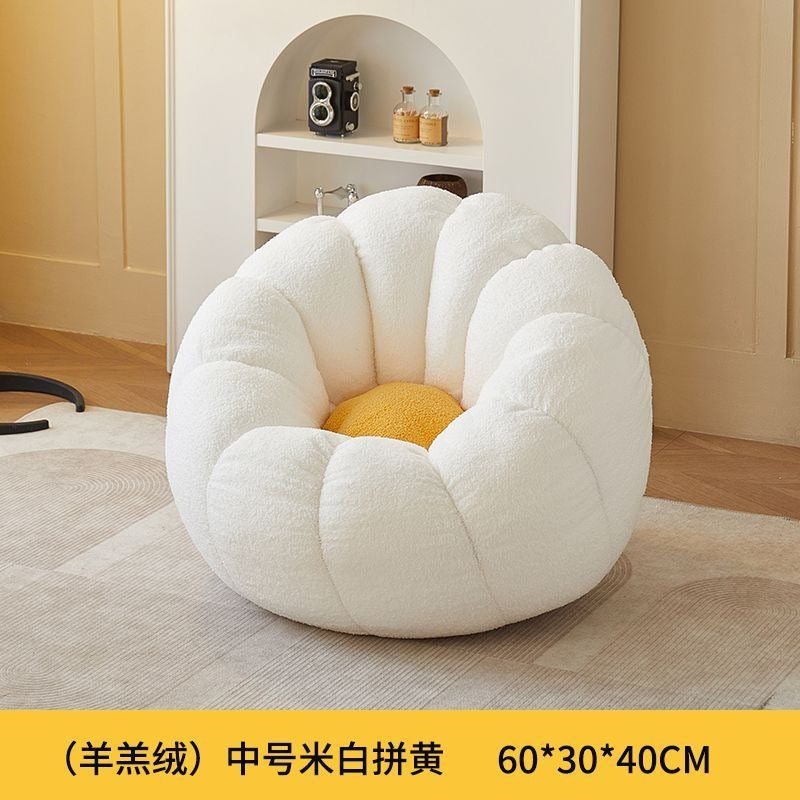 Lazy sofa detachable washable single and double can lie down and sleep lazy nest chair for home small apartment balcony casual bean bag