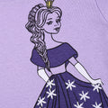 e-commerce product: classic purple princess short-sleeve and shorts set for  and