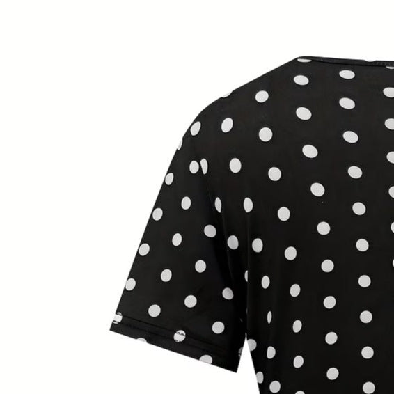 wholesale women's short-sleeved dresses, fashionable women's dresses for spring, summer, and autumn, new cross-border printed designs