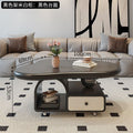 Cream cloud coffee table small apartment living room for home movable cart modern light luxury classy storage tea table