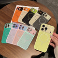 Suitable for iphone16 macaron contrasting color mesh cooling mobile phone case apple 17 thin and light large window protective case 15