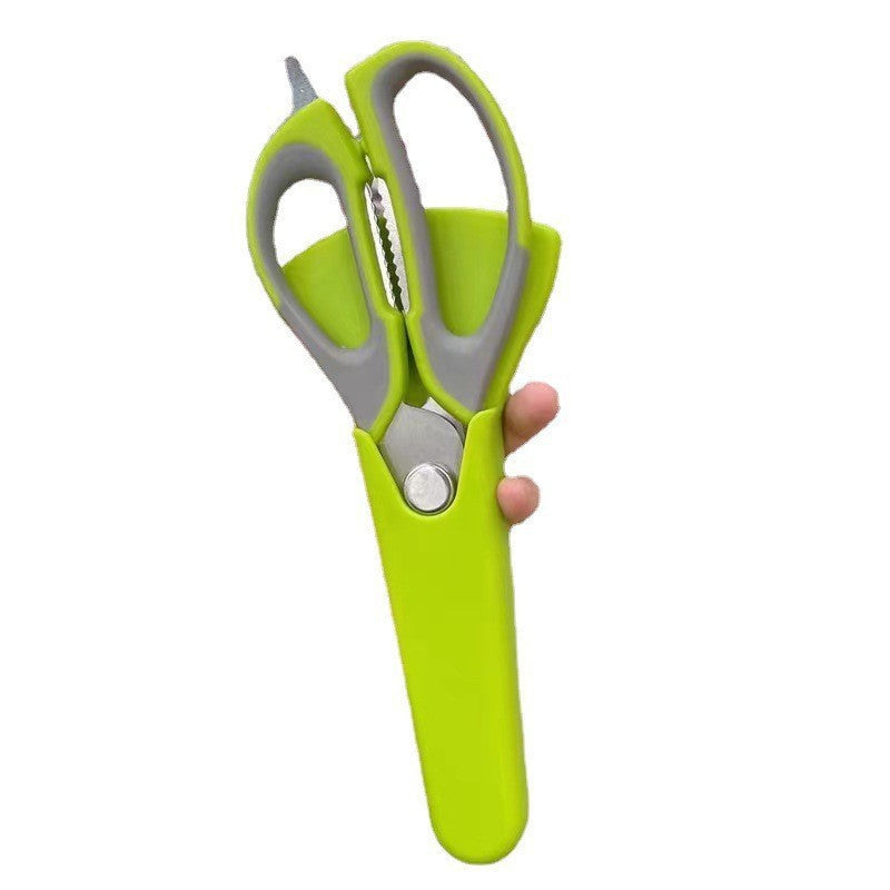 Multifunctional kitchen scissors - heavy duty cutting shears for chicken bones, meat, food, fruit, bbq - household heavy duty scissors