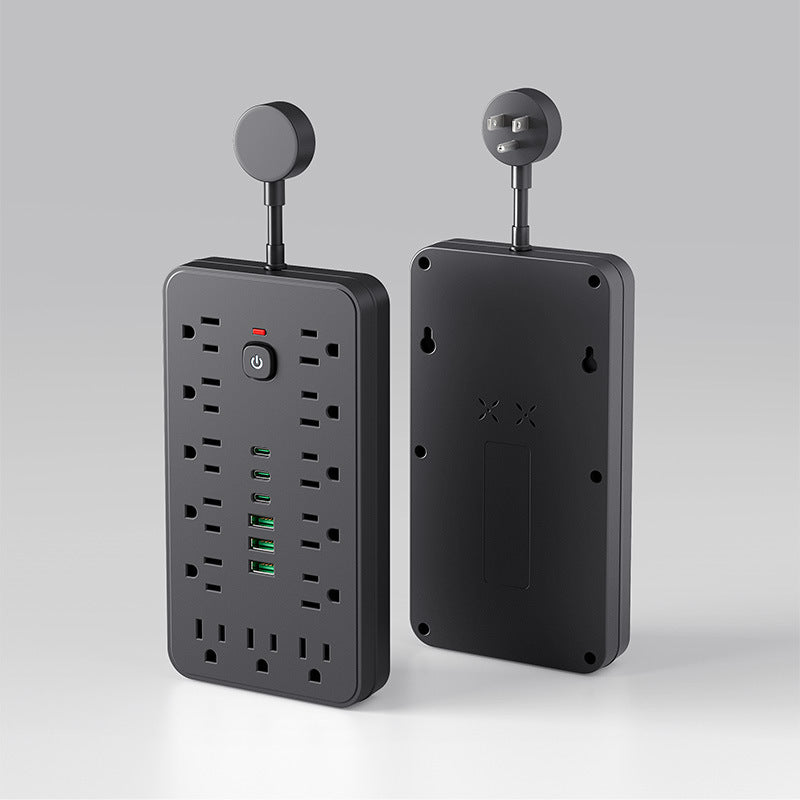 110v power strip extension cord with overload protection, usb charging outlet, us/canada/mexico standard, pd socket, taiwan version