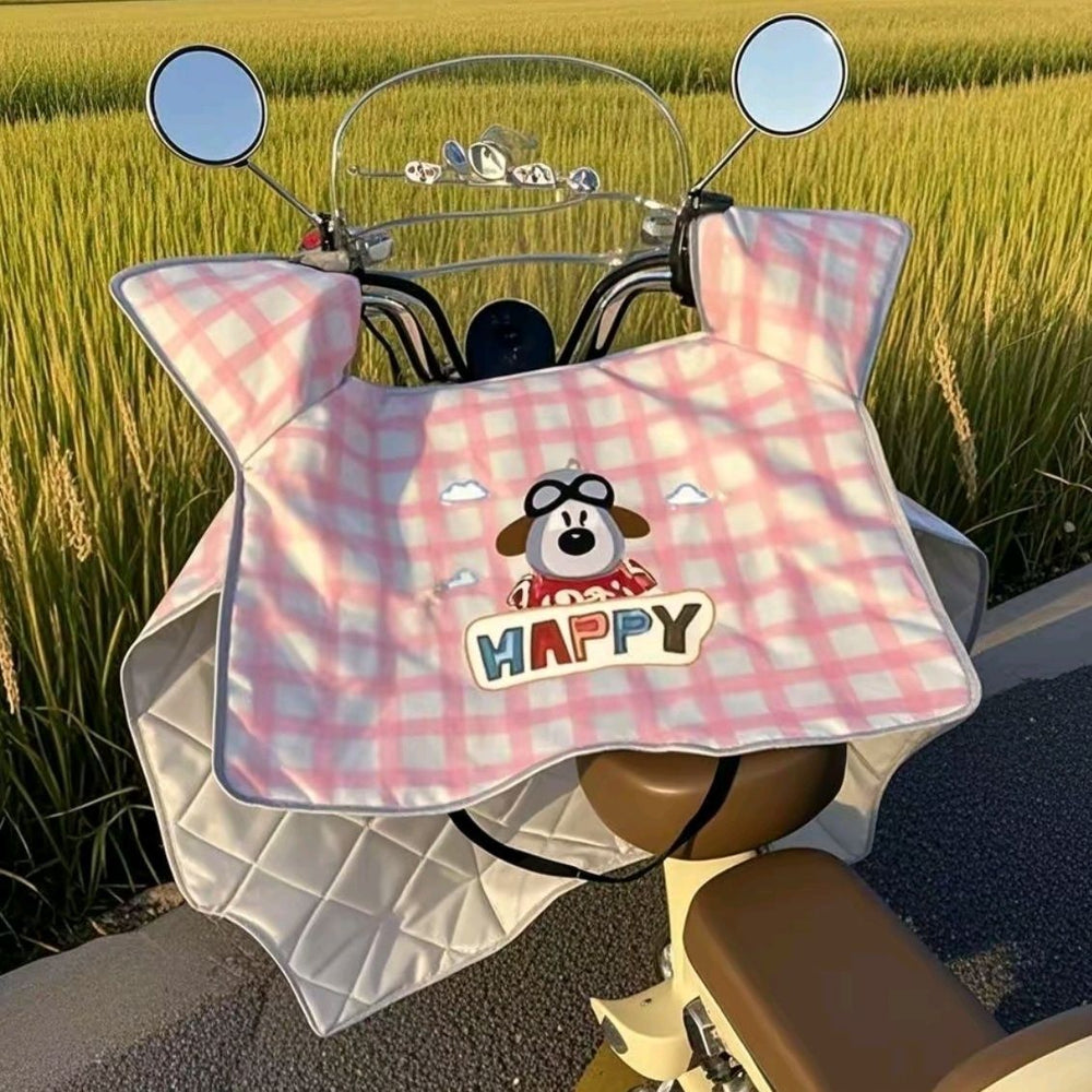 Electric vehicle windshield, waterproof, rainproof, summer sun protection, windproof battery sunshade, motorcycle spring and autumn heat insulation, summer thin model