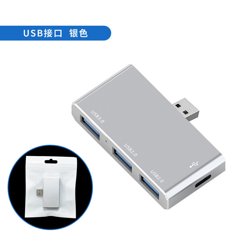 Type-c 4-in-1 expansion dock, usb 3.0 hub, multi-port adapter with high-speed data transfer