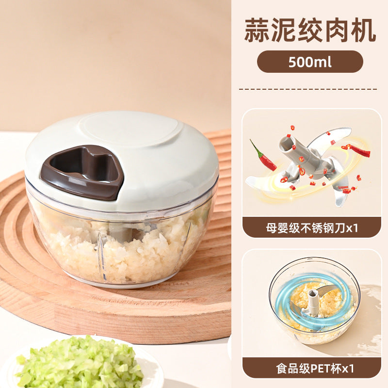 Garlic masher manual garlic puller kitchen multifunctional garlic masher ginger garlic meat mashed food meat grinder vegetable cutter handy gadget