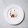Scandinavian high-looking ins creative table setting western food plate restaurant for home polka dot steak plate dessert plate wholesale