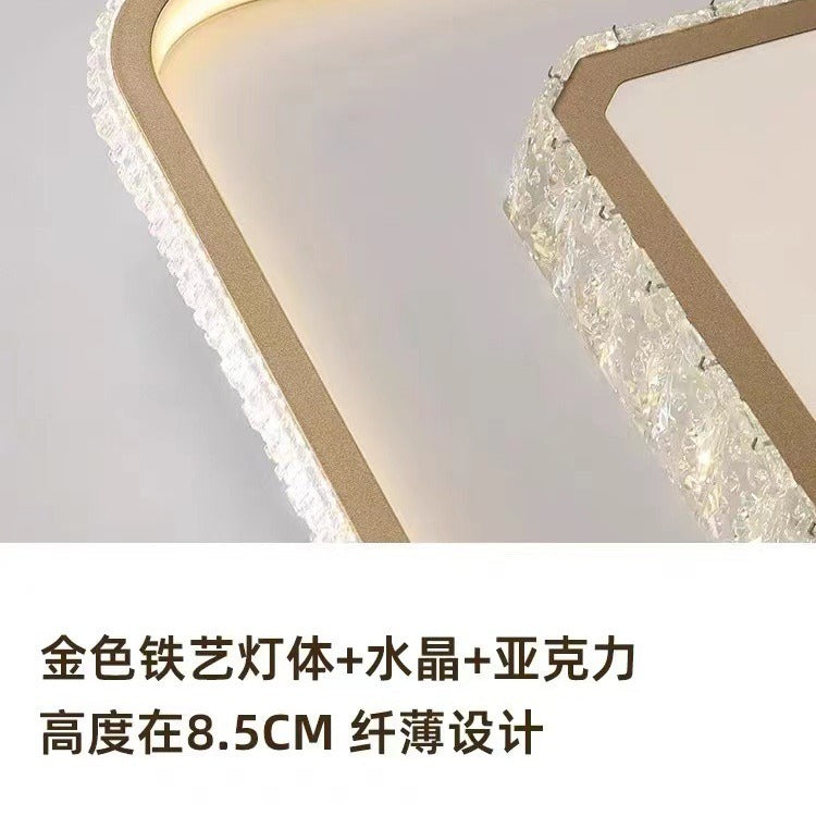 Living room light 2022 lighting combination package whole house light luxury crystal living room headlight simple atmosphere smart light led