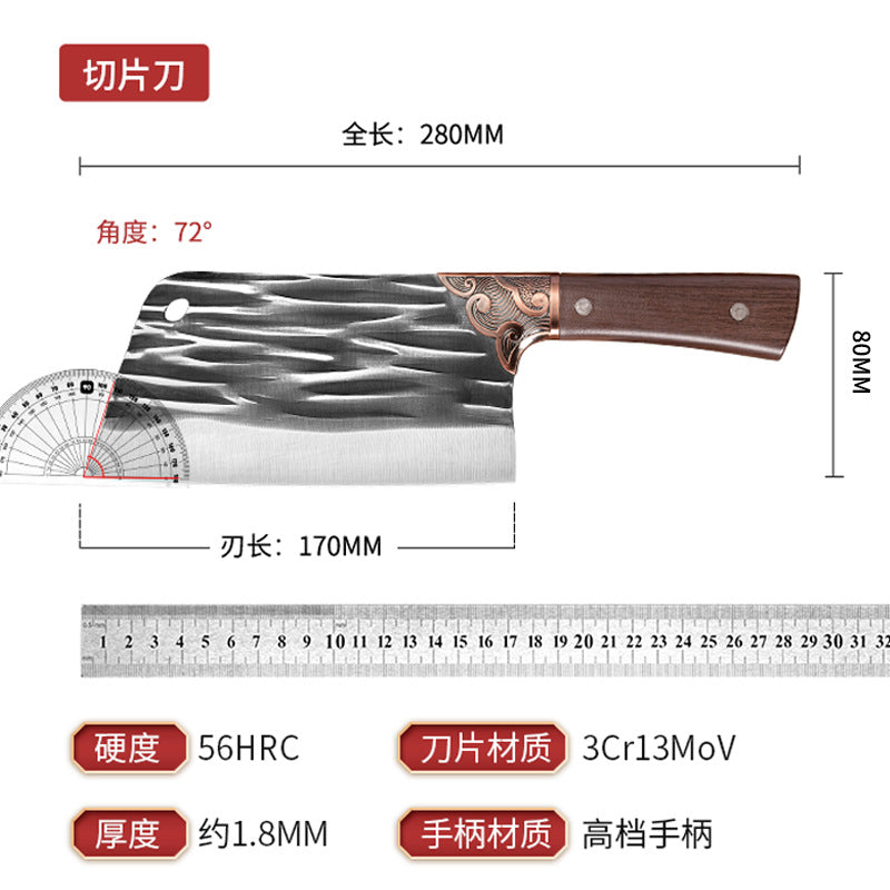 Hand-forged for home kitchen chopping knife chef's sharp special stainless steel kitchen knife yangjiang running jianghu kitchen knife