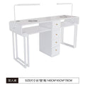 Widened 45cm, same price: iron sheet, baked enamel, odorless, multifunctional nail table - trendy, light luxury, cream-colored nail table