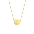 High-quality clover necklace for women, full diamond petals, lucky clover, 24k rose gold clavicle chain, factory direct sales