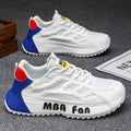 Men's shoes 2025 new winter mesh versatile breathable athletic casual white sneakers height increasing running dad shoes