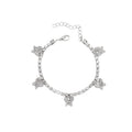 Wholesale high-end women's bracelets for cross-border e-commerce (amazon): autumn/winter alloy butterfly bracelets with diamond accents - premium, light luxury jewelry