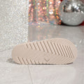 Home outwear slip-on slippers cross tie back buckle flats shoes double layer ivory white flatscasualeasiest for match