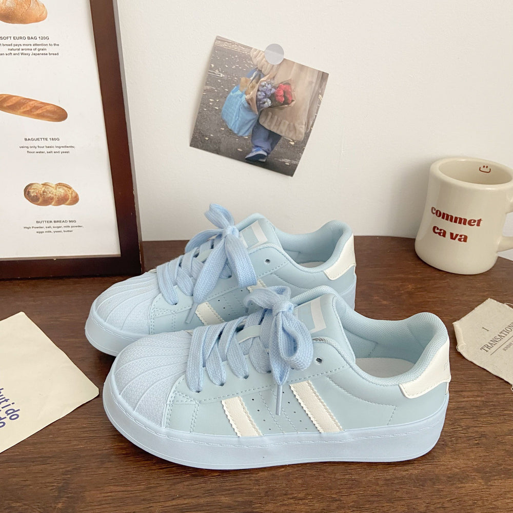 Niche style shell white shoes for women 2026 spring and summer new arrivalcutecasual sneakers trendy korean style easiest for match student sneakers