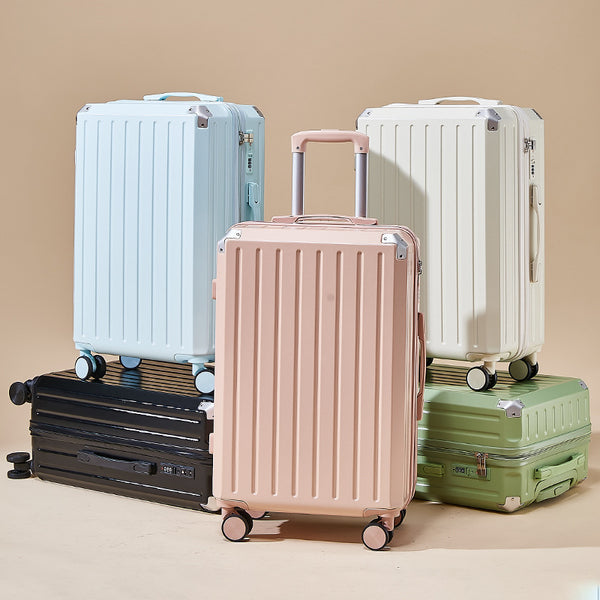 Suitcase USB charging port, suitcase 24-inch student pressure-resistant trolley case, manufacturer wholesale metal corner password box
