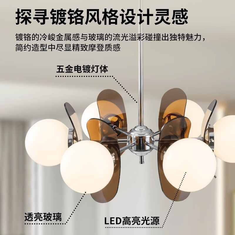 Huiyuan Memphis Living Room Chandelier Medium Antique Bedroom Full Spectrum Bauhaus Children's Room Dining Room Lighting E