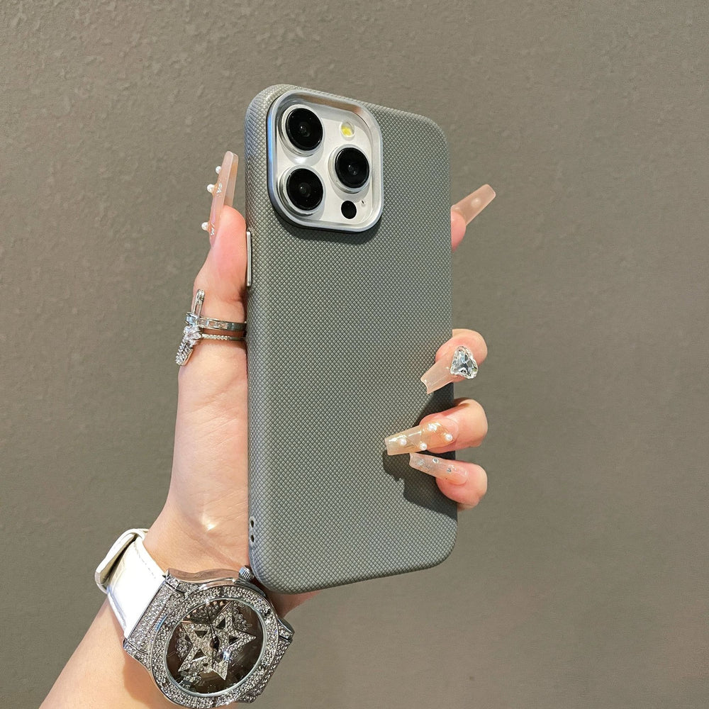 Crosshatch texture phone case for apple 17 pro max (large camera hole), compatible with iphone 16/13/14 - cross-border protective cover