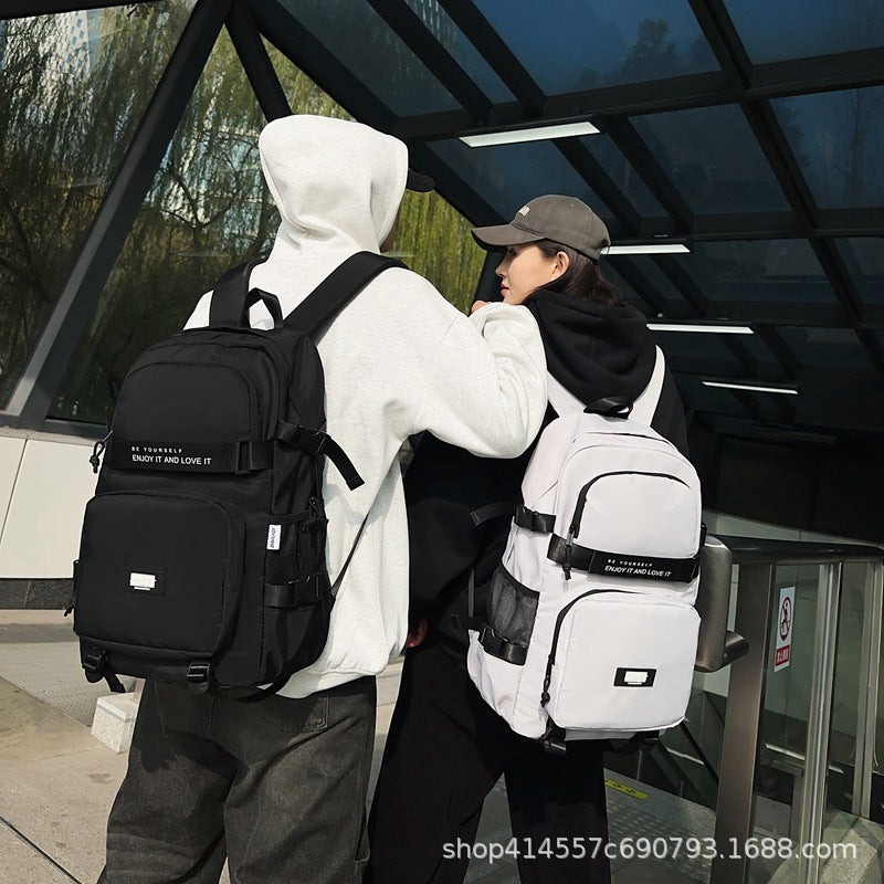 Backpack casual urban style classy school bag junior high school student school bag work clothingcasual travel couple college student school bag